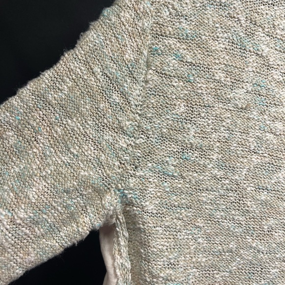 Lafayette 148 New York Textured Linen Gem and Cream Sweater - Picture 9 of 15